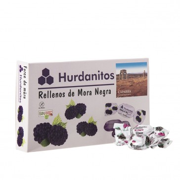 Caramelos Hurdanitos Rellenos De Mora 140gr