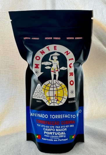 Cafe Monte Negro Descafeinado Torrefacto Grano 1/4kg