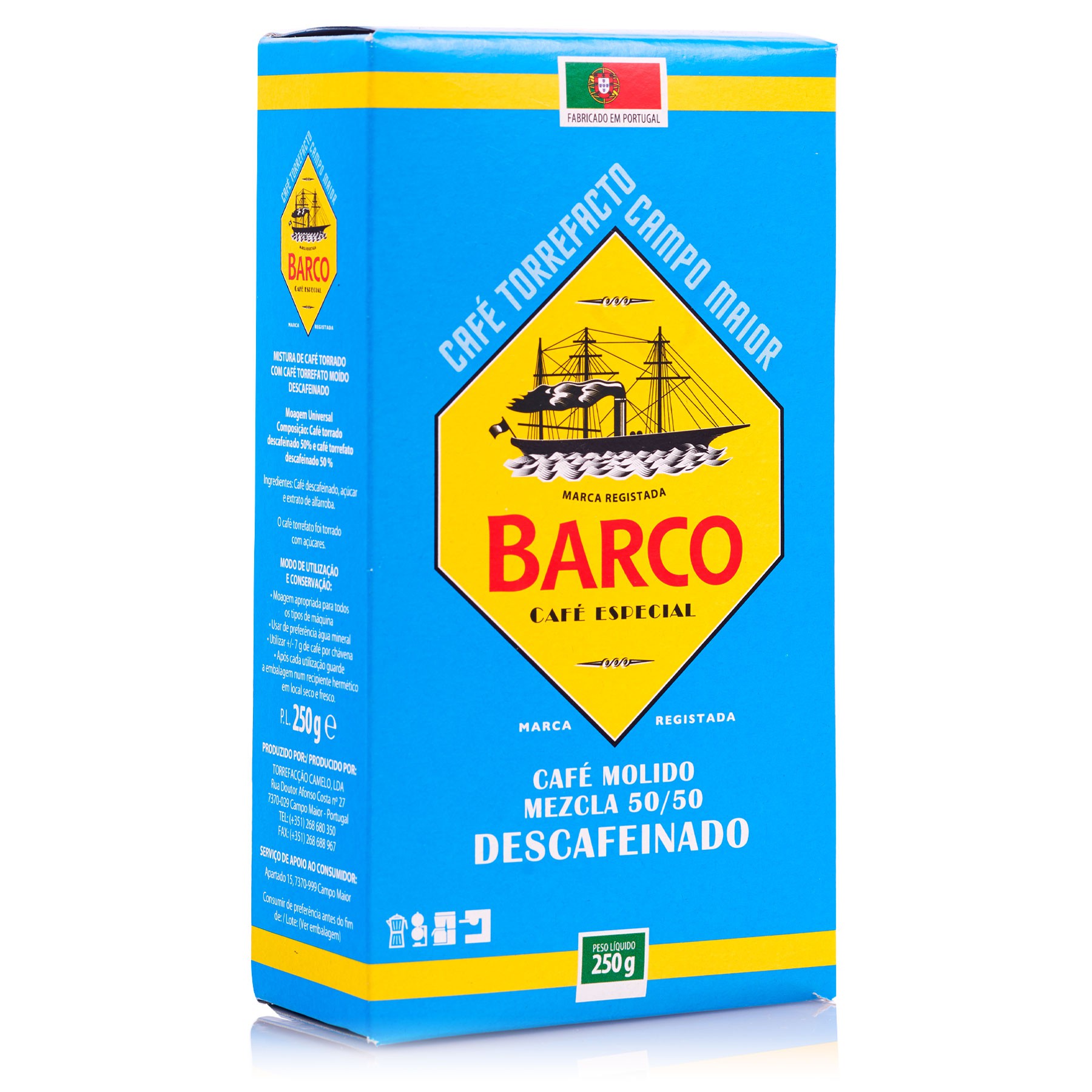 Café Barco Descafeinado Molido Mezcla 250 g