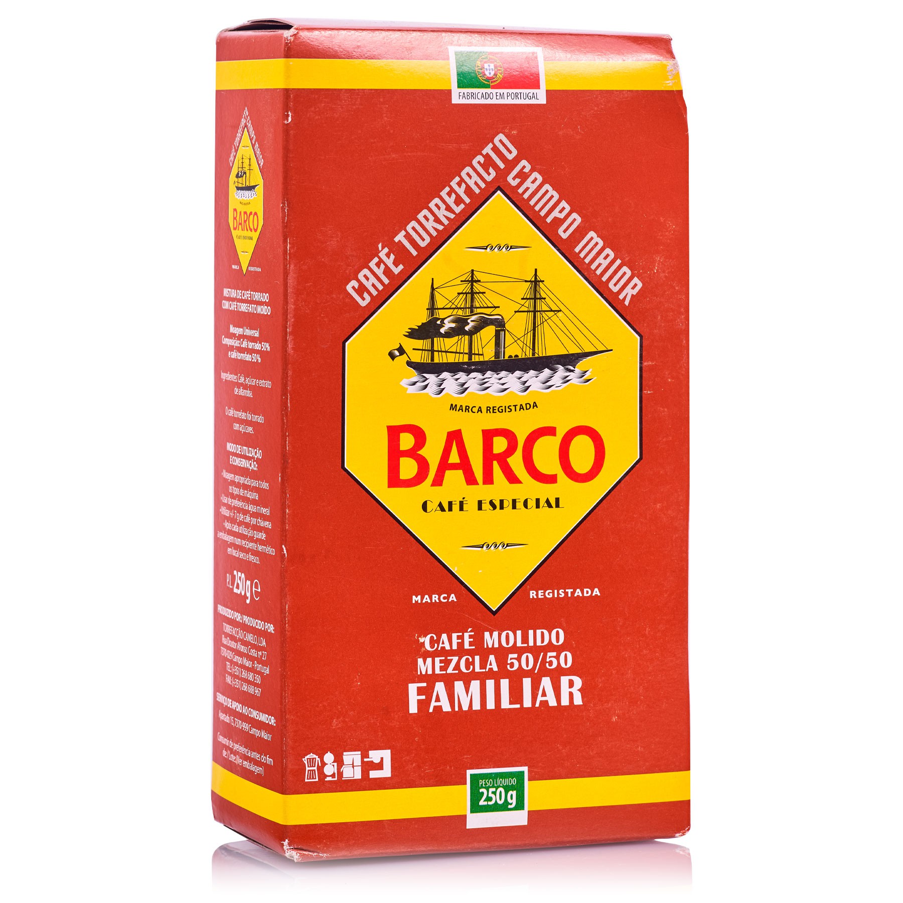 Café Barco Molido Familiar Mezcla 250 g