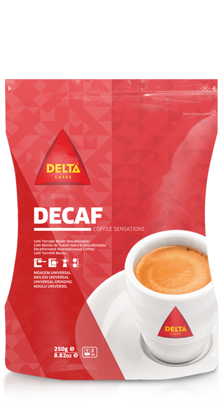 Café Delta Descafeinado Molido 0,25 Kg